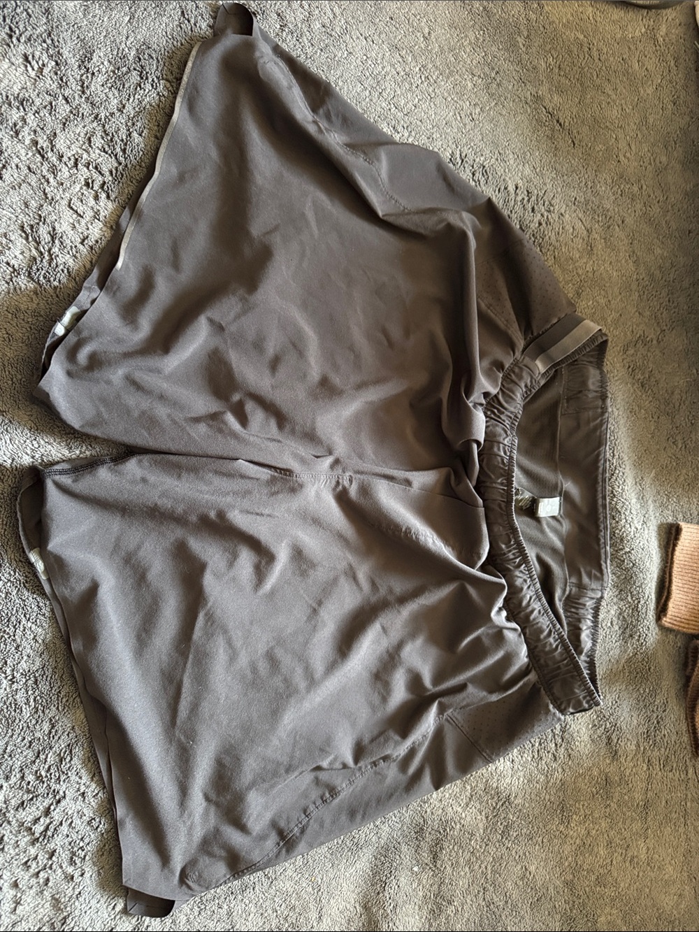 Lululemon men’s black Elastic-Waist Shorts.